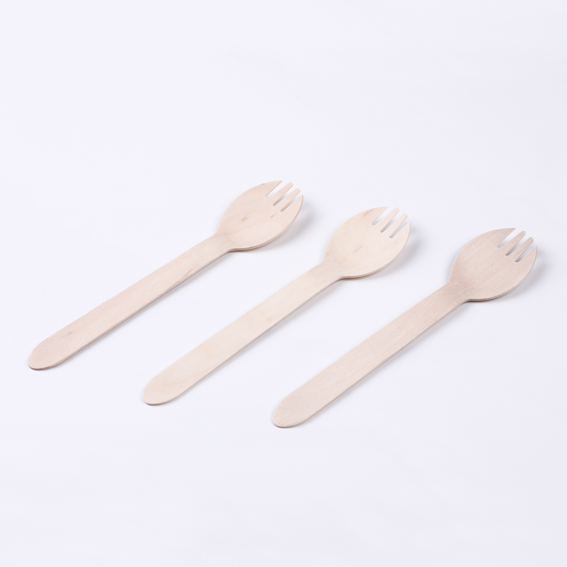 Disposable Food Eco-friendly Wooden Fork Spoon OL007