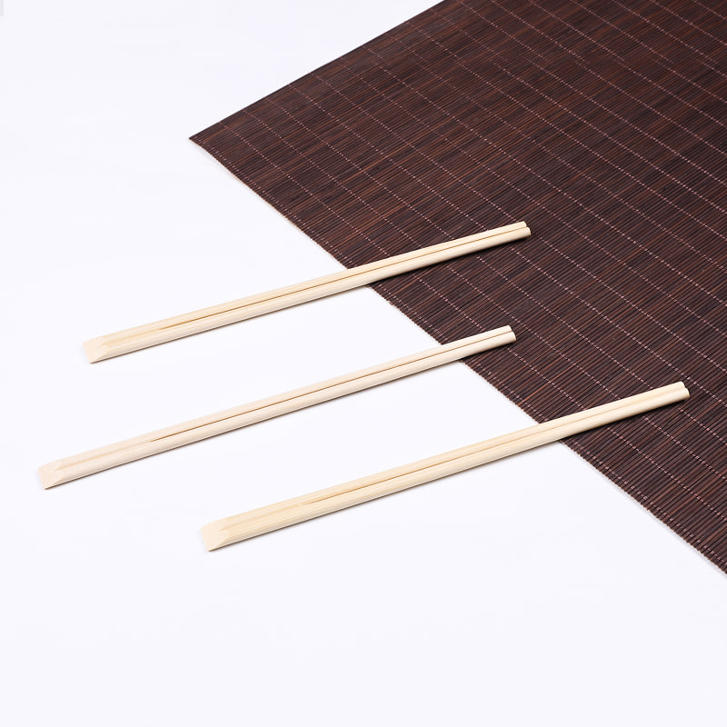 Paper Wrapped Twins Flat Head Bamboo Chopsticks OL103