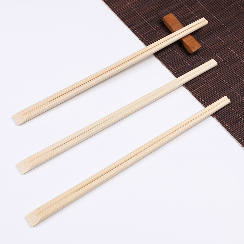 Paper Wrapped Twins Flat Head Bamboo Chopsticks OL103