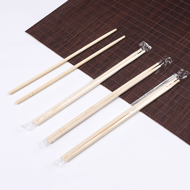 Disposable Bamboo ChopstickTransparent OPP Packaging   Natural Color/Circular OL105