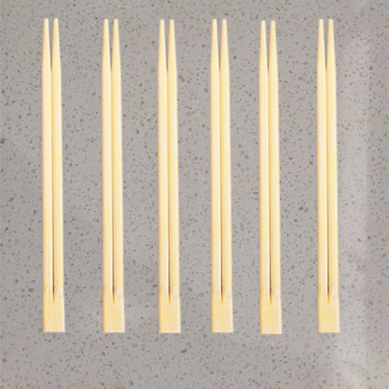 Disposable Bamboo Chopsticks Set With Orange Spoon And Papernapkin Frosted Composite Film Set