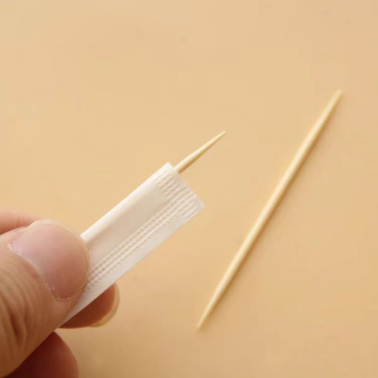 Disposable Bamboo Chopsticks Napkin Spoon Toothpicks Pack Set For Takeout Food Restaurant Degradable Paper Film Set